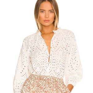 Cleobella Alicia Blouse in Ivory